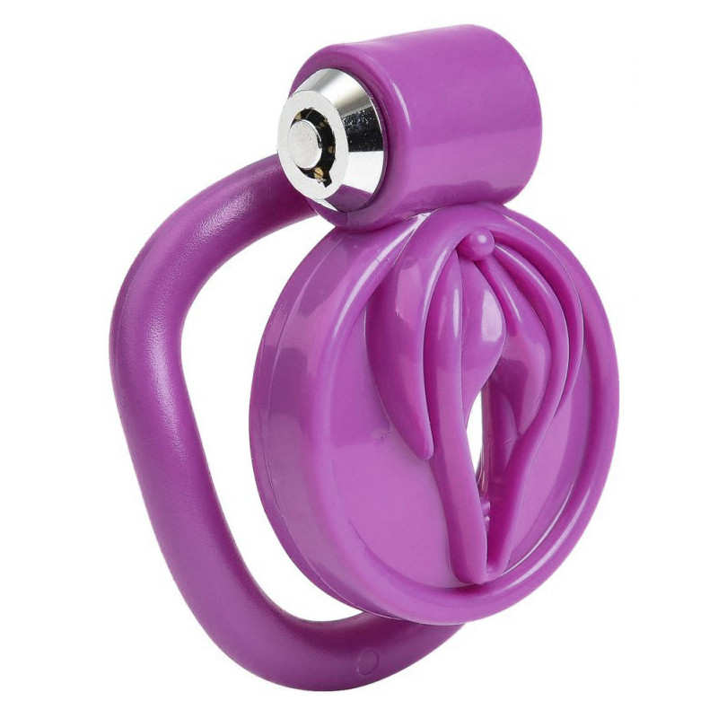 cage de chasteté Sissy clit violet